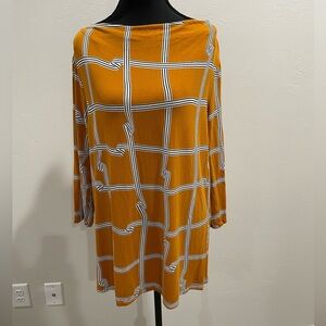 Liz Claiborne blouse women’s geometric size large